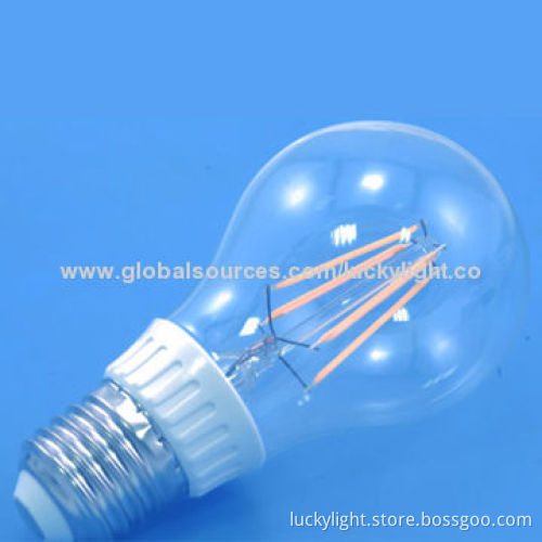E27 Wi-Fi LED Bulb with CE Mark, 220V AC, Aluminum Housing, Filament LED Light Source